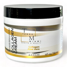 TEMBA MIAMI COLLAGEN Face CREAM MOISTURIZER Non Greasy ANTI-AGING for ALL SKIN TYPES Including SENSITIVE SKIN 4 fl oz