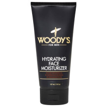 Woody's Face Moisturizer for Men with Menthol - Hydrating Daily Facial Lotion for Dry Skin Anti-Aging Face Cream Mens Skin Care 5 fl oz