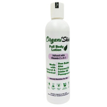 OrganiSkin Skin Moisturizer- Moisturizer for Dry and Rough Skin Sensitive Skin Safe Vanilla Scent Vitamin E and B5 Shea and Jojoba Oil