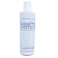 Lozione di riparazione e ripristino lactizali con acido lattico al 15% - bottiglia da 8 oz - esfoliante intensivo 2 in 1 e crema idratante per la pel