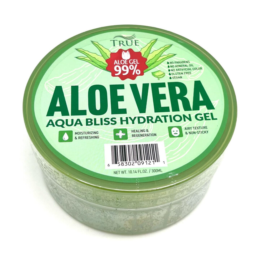 DONNA Aloe Vera Aqua Bliss Hydration Gel  99 Aloe  Moisturizing  Refreshing  Healing  Regeneration  1014 fl oz  300ml