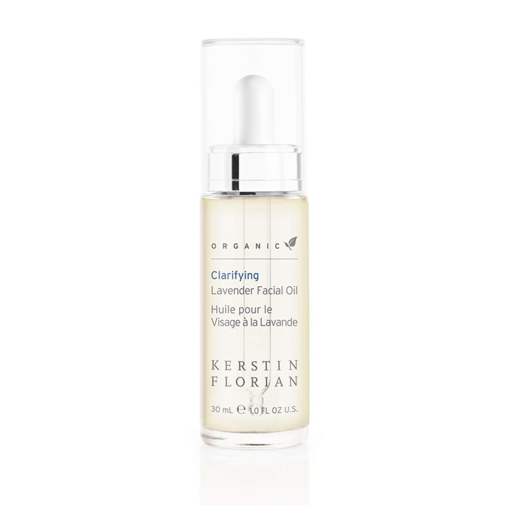 Kerstin Florian Lavender Organic Clarifying Facial Oil Moisturizing Face Oil With Sea Buckthorn Argan Jojoba Oils For All Skin Types 1 Fl Oz