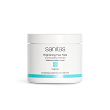 Sanitas Skincare Brightening Peel Pads Home Peeling Treatment cido Ltico cido Gliclico cido Saliclico Esfoliante Peel Pads 50 almofadas / 2