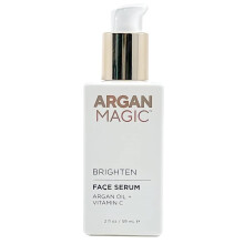 Argan Magic Brighten Face Serum with Vitamin C Argan Oil Hydrating Brightening Formula Reduce Dark Spots Fine Lines Wrinkles 2 oz