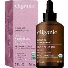 Cliganic Organic Rosehip Seed Oil for Face 100 Pure Natural Cold Pressed Unrefined NonGMO Carrier Oil for Skin Hair Nails Packaging May Vary
