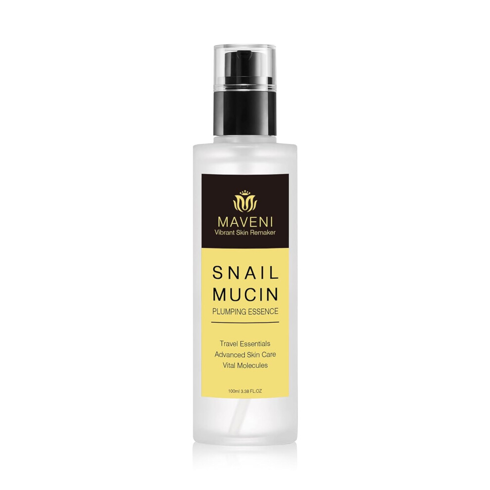 Maveni High Concentration Snail Mucin Plumping Serum 100Ml 338 Flozhydrating Serum With Snail Reduce Wrinkles And Fine Linessmooth Facial Skin