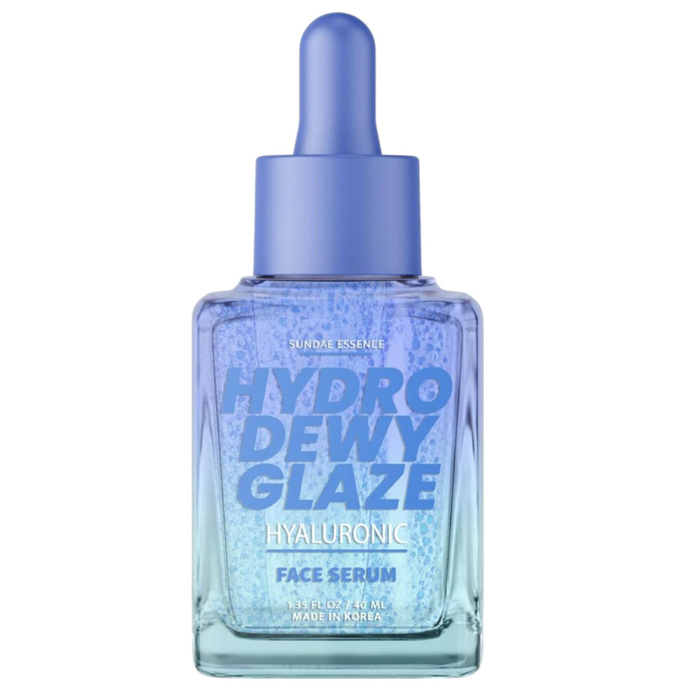 Sunday Essence Hyaluronic Acid Face Serum - Dermatologist-Tested Anti-Aging Hydrates Smooths & Plumps Skin - Clean Korean Skin Care - Vegan N