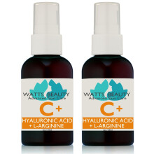 Watts Beauty Supercharged Vitamin C Serum with Moisturizing Hyaluronic Acid - Advanced Antioxidant Face and Body Serum - 4 oz