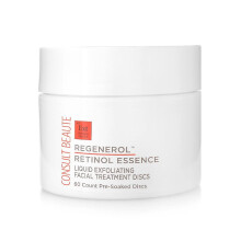 Consult Beaute - Regenerol - Retinol Exfolierande Ansiktsbehandling - Mikroskrubb för Ansiktet - Slätare Hud - 60 Engångsdukar