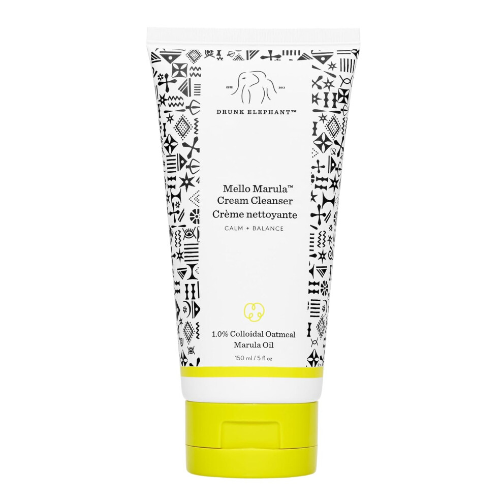 Drunk Elephant Mello Marula Cream Cleanser  150 ml  gentle face wash  free of essential oils silicones and fragrances