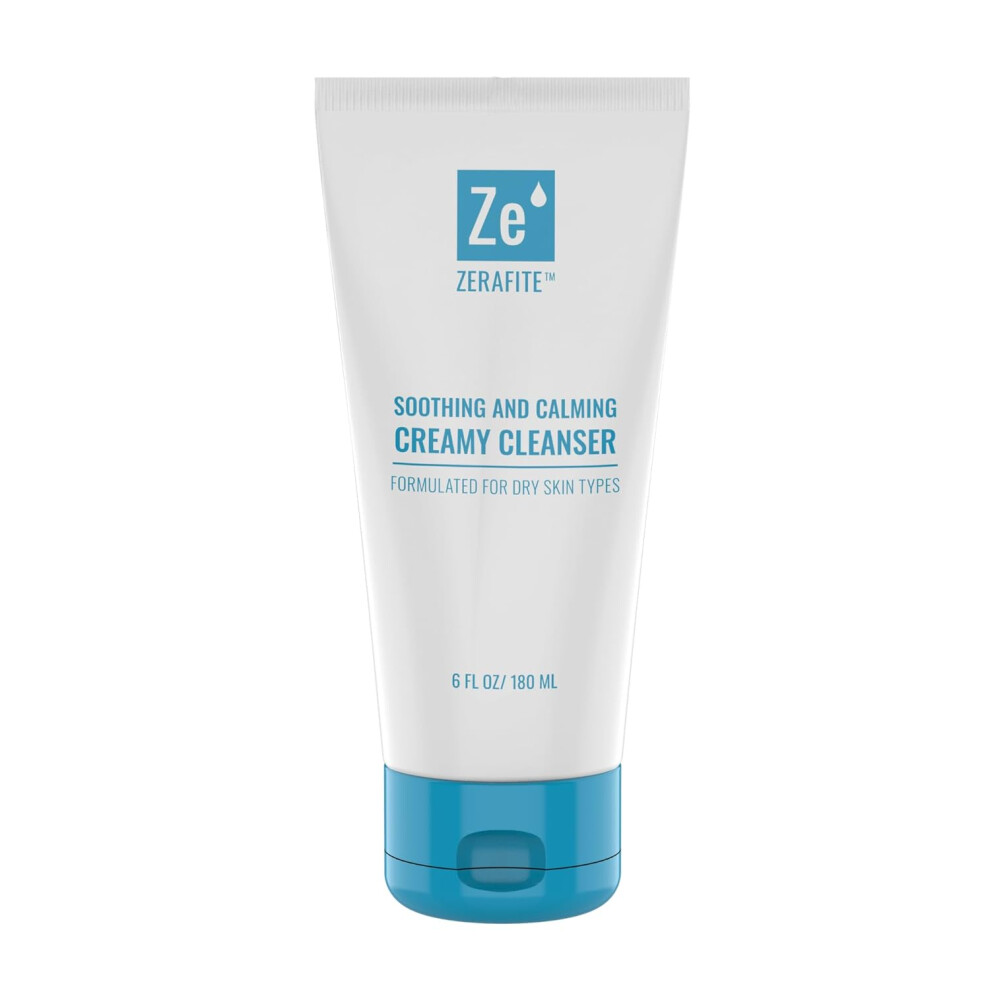 Zerafite Soothing And Calming Creamy Cleanser For Dry Sensitive Skin 6 Fl Oz