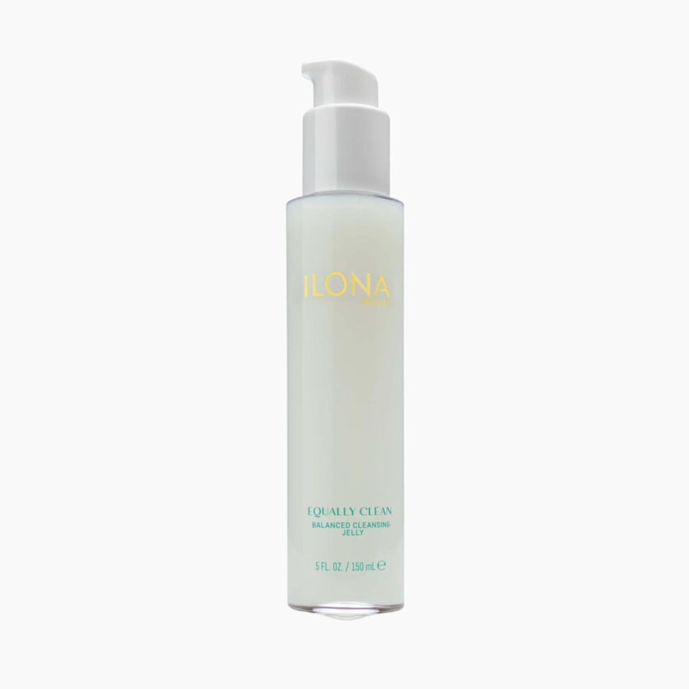 Ilona Equally Clean Balanced Cleansing Jelly Coconut Burdock Grapefruit Extract For Combination Skin Invigorating Citrus Aroma 50 Ounces
