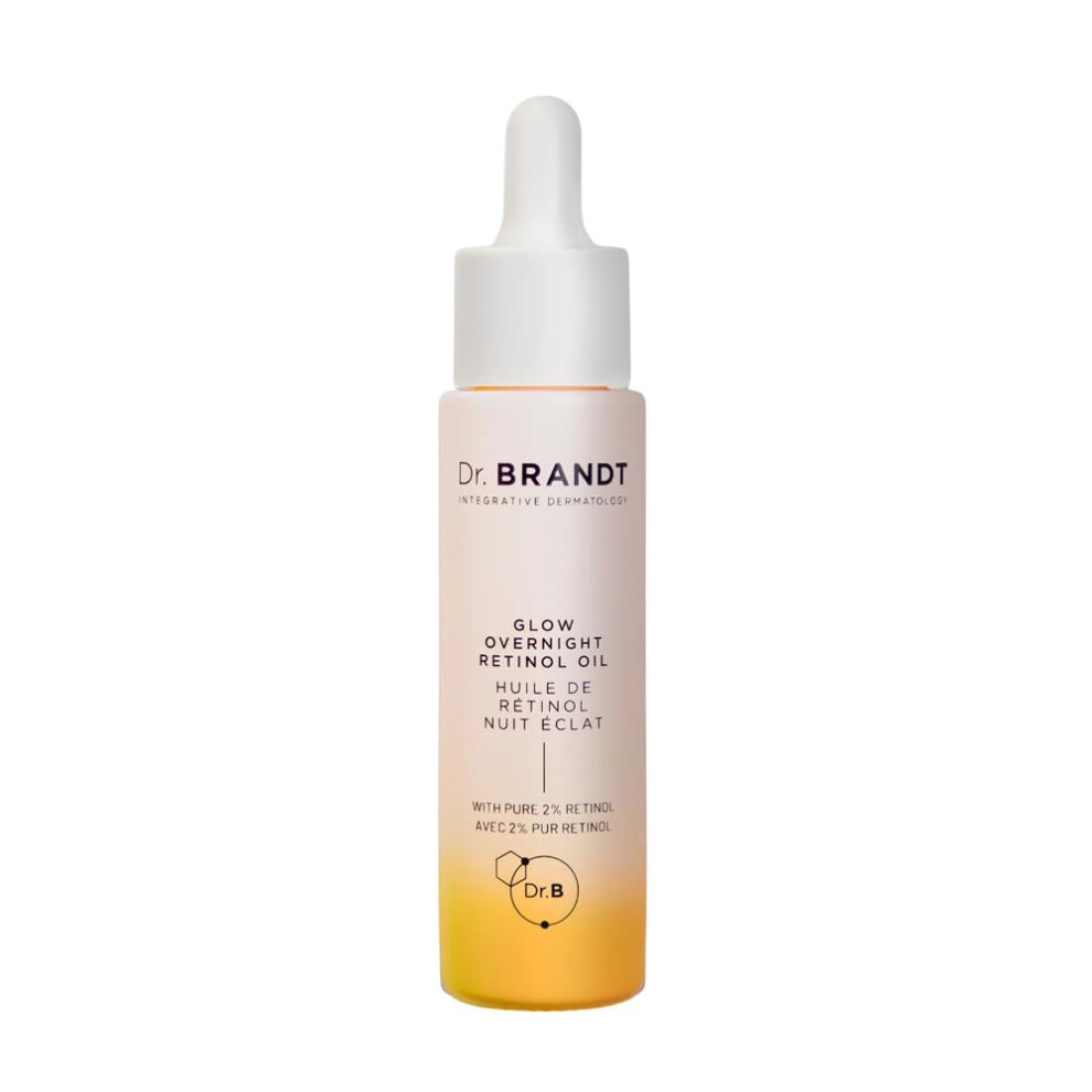 Dr. Brandt Skincare Dr Brandt Bright This Way Glow Overnight Retinol Oil Pure 2 Retinol Improves Wrinkles Lines Skin Texture 1 Fl Oz
