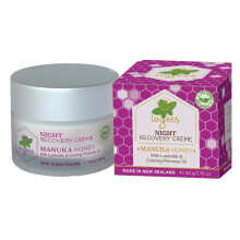 Ivyees Night Recovery Crme 1.76 Oz With Manuka Honey and Lavender To Hydrate and Rejuvenate Skin while your Rest Paraben and Mineral Oil Free