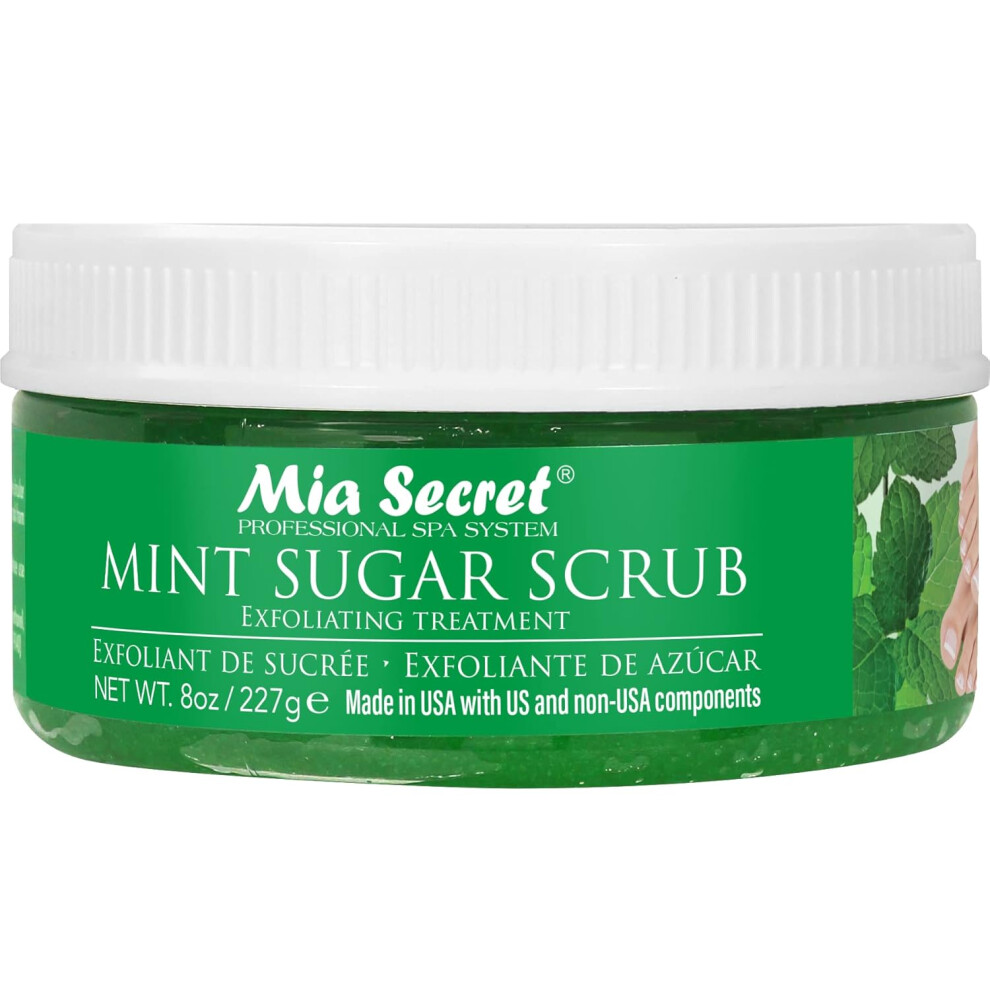 Mia Secret Mint Sugar Scrub For Spa 8 Oz