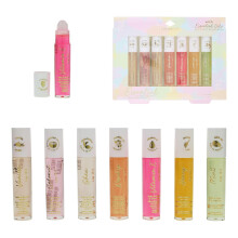 Expressions 7pc Lip Oil Set Hydrating Roll-On Lip Oils Infused w/Essential Oils - Rollerball Vitamin-Enriched