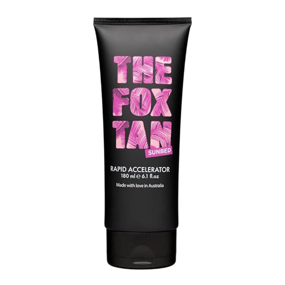 The Fox Tan Rapid Accelerator Accelerator Lotion For Sunbed Tanning Creates Darker Faster  LongLasting Tans Vegan  CrueltyFree 180mL