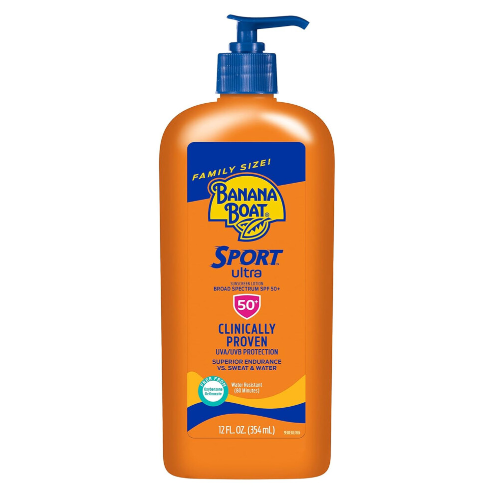 Banana Boat Ultra Sport Sunscreen Lotion New Formula SPF 50 12 Fl Oz Pack of 1
