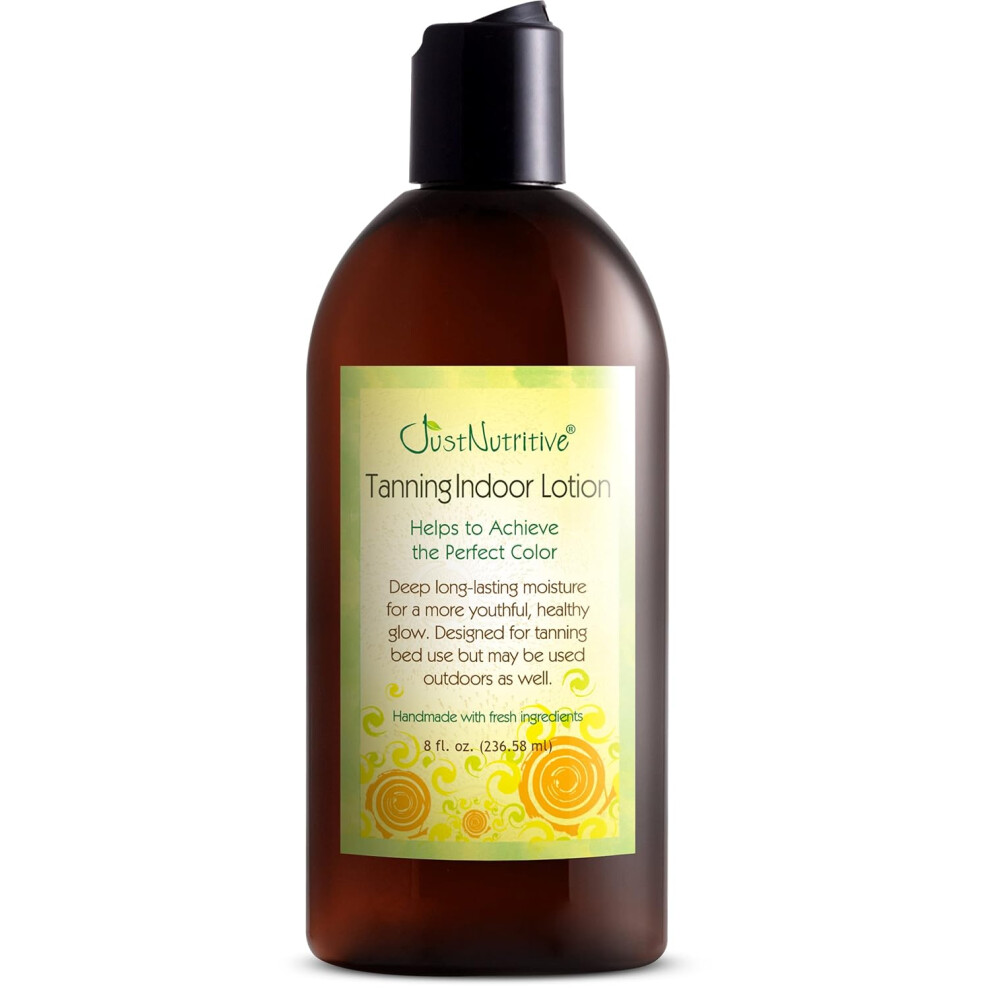 Indoor Tanning Lotion  Body Tanning Lotion  Natural Sun Tan Lotion  Moisturizer Tanning Lotion For LongLasting Tan  Just Nutritive  8 Oz