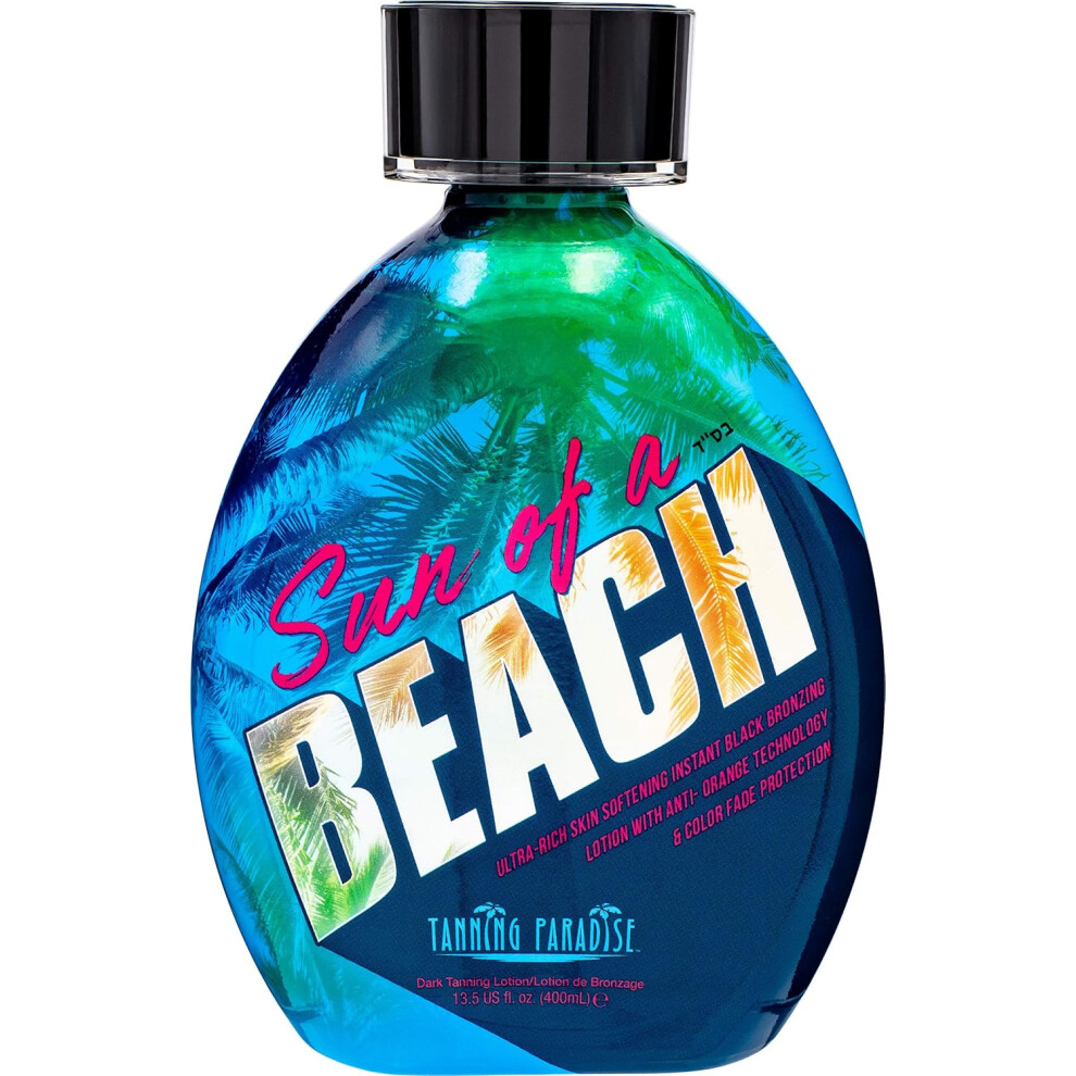 Tanning Paradise Sun of a Beach Instant Black Bronzing Vitamin Rich Tanning Lotion 135oz