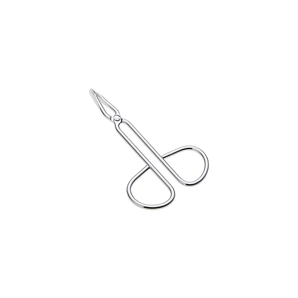Lassum 2 Pcs Eyebrow Tweezersstainless Steel Scissors Shaped Eyebrow Straight Tip Tweezers Clip