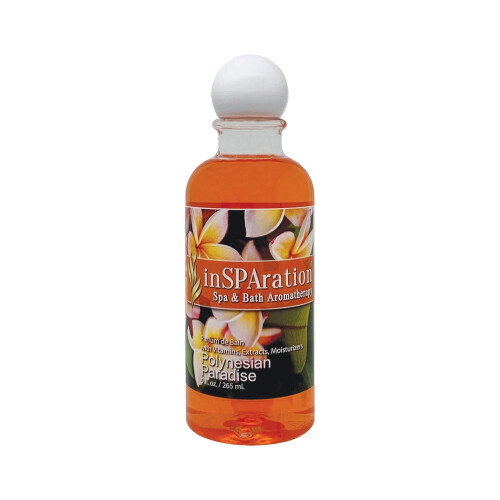 inSPAration Spa- og badaromaterapi 123X Spa flydende 9-ounce polynesisk paradisrd