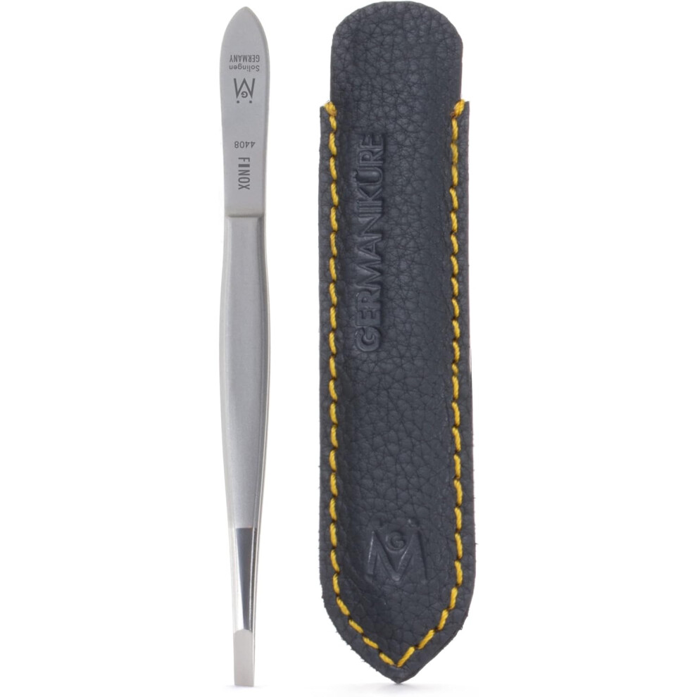 Germanikure Arched Claw Tweezers In Leather Case Made In Solingen Germany