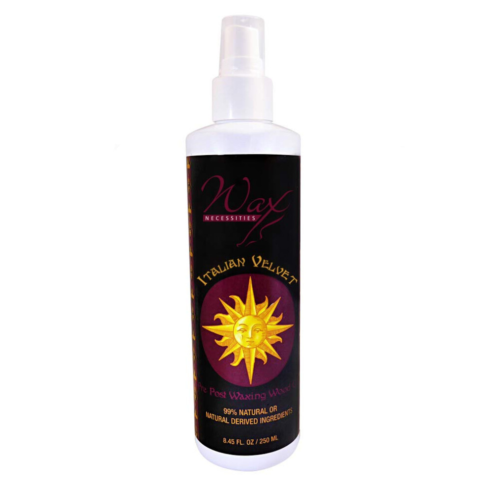 Wax Necessities Waxness Italian Velvet Natural Pre Post Waxing Wood Oil 845 Ounces