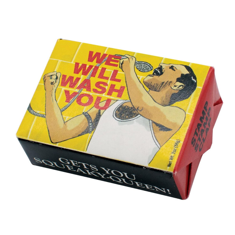Nous vous laverons Freddie Mercury Soap - Made in the USA 2oz (56g) de la taille d'un h   tel invit   .