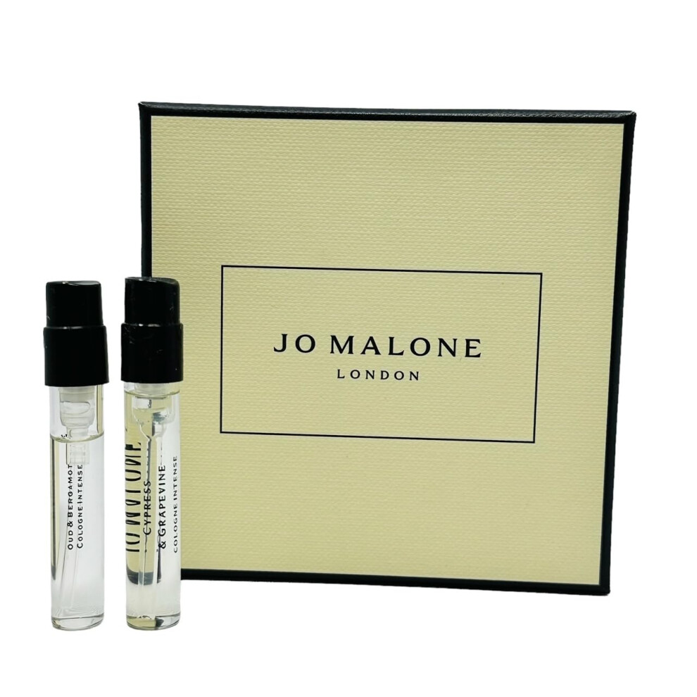 Jo Malone London Jo Malone Cologne Intense Scent Pairing Duo Cypress & Grapevine + Oud & Bergamot Sample Vial 0.05Oz/ 1.5Ml Ea