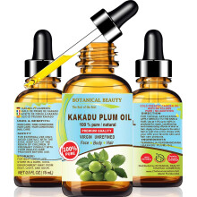 Botanical Beauty Kakadu-Pflaumenöl 100% reines, unraffiniertes kaltgepresstes Trägeröl für Gesicht, Haut, Haare und Nägel (0,5 oz / 15 ml)
