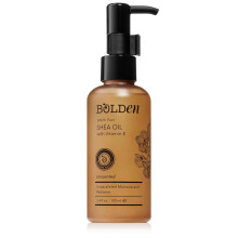 BOLDEN SHEA OIL med Vitamin E | 100% Naturlig | Oöverträffad Fukt & Lyster för Hud & Hår | OSCENTRAD | 3.4 fl oz