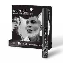 Godefroy Silver Fox Bart- und Haarburste fur temporare weisse Farbe fur Manner     hellt weisse Barte sofort auf, weniger Gelbstich, einfache Anwendu