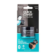 Red by Kiss Quick Cover Haarconcealer Tijdelijke wortel-touch-up Precisie grijze dekking Lichtgewicht en waterdicht met biotine doordrenkt (zwart)