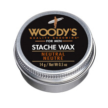 Cera para Bigote Woody's - Fijación Fuerte para Estilo de Barba, Acabado Neutral, No Graso, 0.5 o