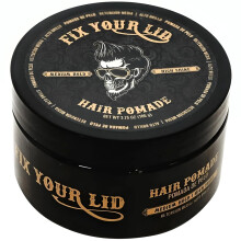 Fix Your Lid Hair Pomade for Men Water Based Pomade with Medium Hold and High Shine Match all Mens Hair Types Styles Easy To Wash Out 375 Oz