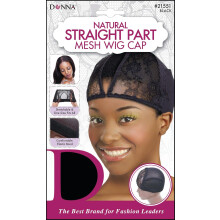 Donna Straight Part Mesh Wig Cap Tap para mulheres ou homens para Sew-ins u Parte Wigs Black Mesh