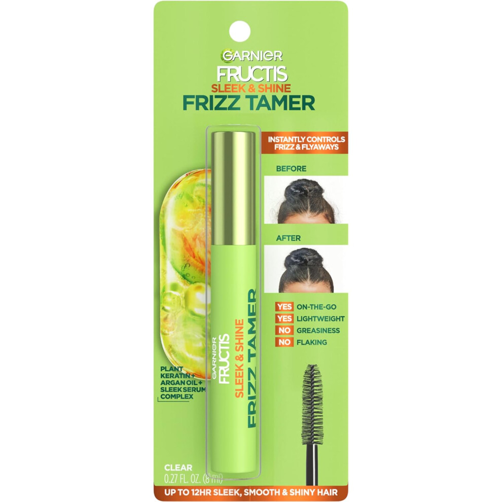 Garnier Fructis Sleek  Shine Frizz Tamer Slicking Hair Serum Wand for Frizz and Flyaways 027 Fl Oz