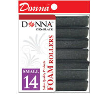 DONNA Foam Hair Rollers Curlers with Hair Clips for Heatless Hairdressing Styling (5/8"""" (D) SMALL)