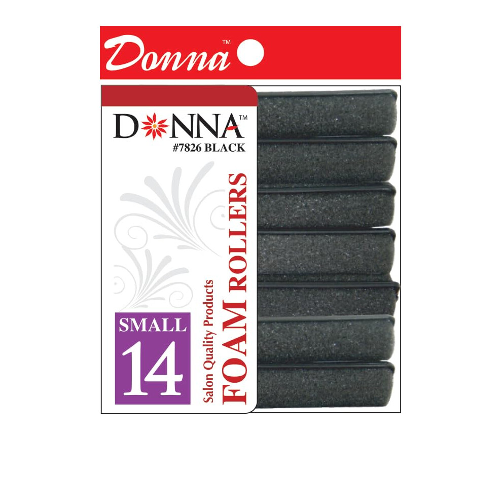 Bigoudis en mousse DONNA avec pinces pour une coiffure sans chaleur (5/8"" (D) PETIT)