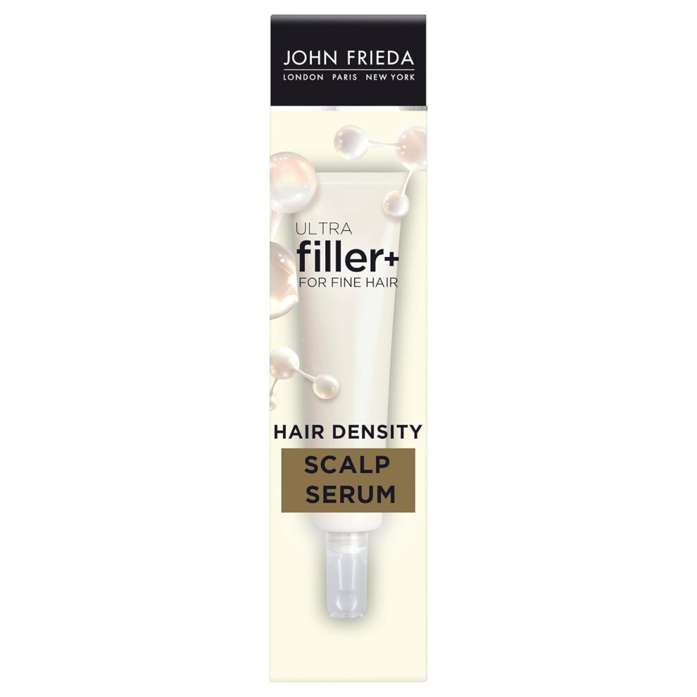 John Frieda ULTRAfiller Hair Density Scalp Serum for Fine Hair Volumizing Hair Serum Scalp Treatment for Thickening for Women and Men 2 Oz