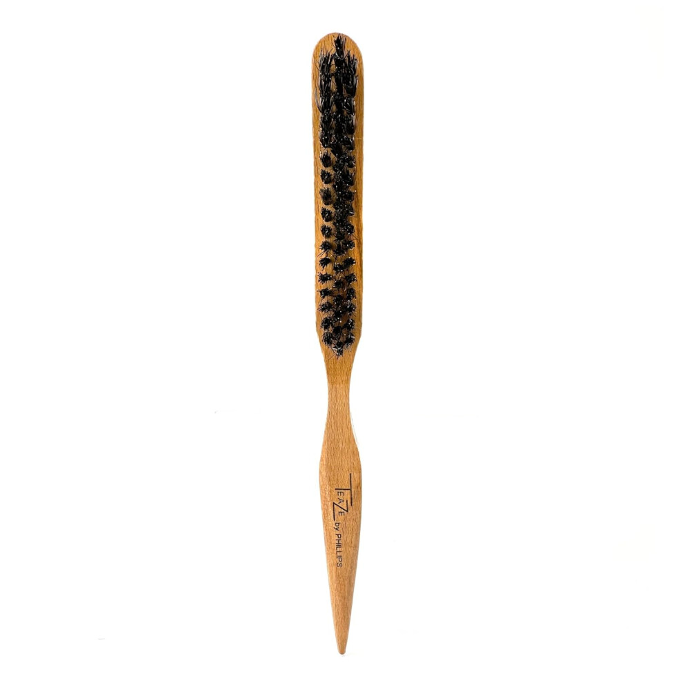 Phillip Brush Teaze Ultimate Teasing  Detangling Brush Lightweight Concave Wood Ergonomic Hair Brush