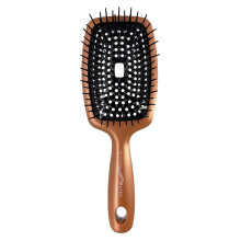 Phillips Brush Flexx plne ventilovan rozces vacia kefa na vlasy, elegantne navrhnut meden a cierna flexibiln kefa na vlnit vlasy