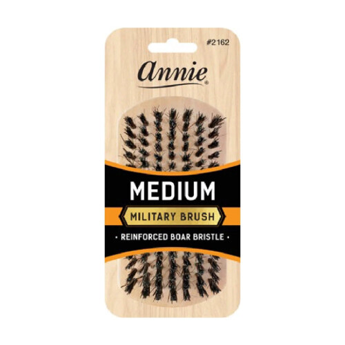 Annie Medium Military Natural Boar Bristle Brush 2162