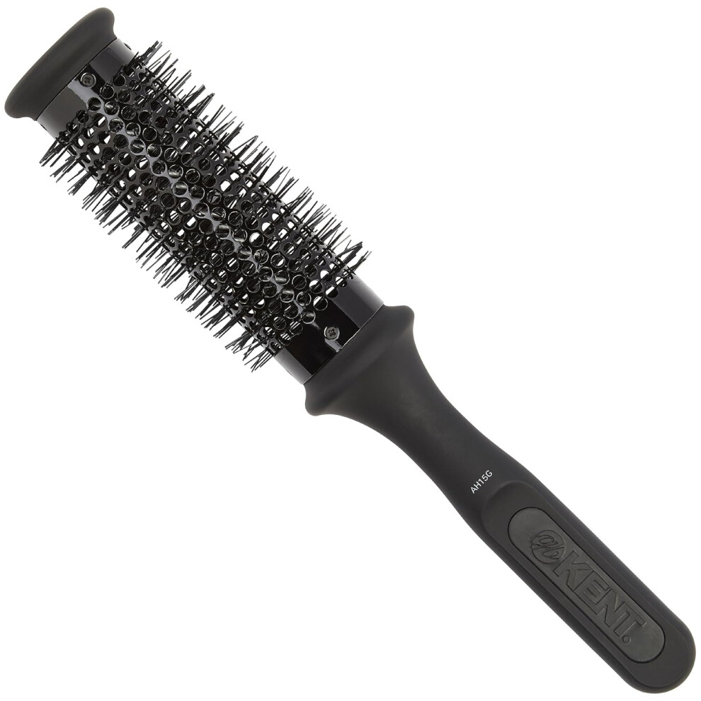Kent AirHedz Round Brush for Blow Drying Ceramic Barrel for Long Bobs and Short to MidLength Hair Faster Drying Time