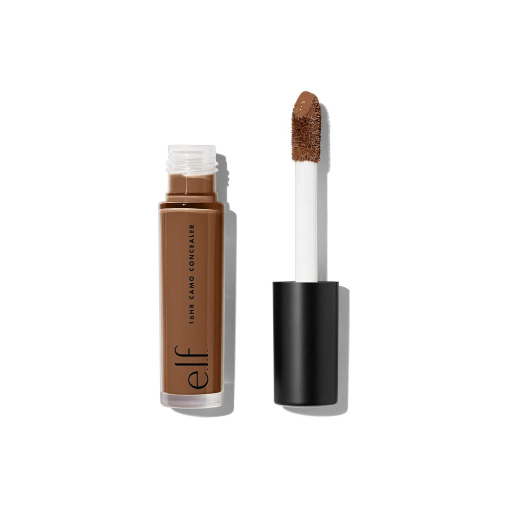 E.l.f. Elf 16Hr Camo Concealer Fullcoverage Highlypigmented Face Concealer With A Matte Finish Creaseproof Vegan Crueltyfree Rich Cocoa