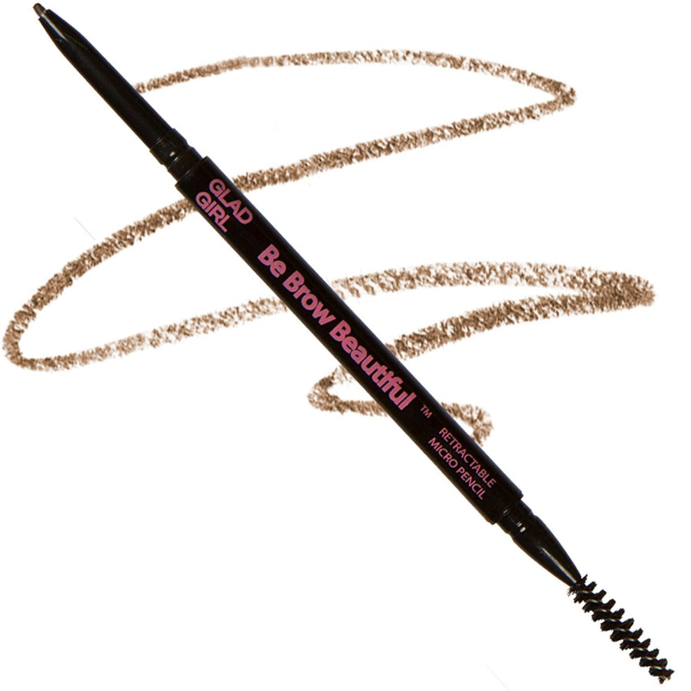 Gladgirl Brown Be Brow Beautiful Retractable Micro Pencil Natural Medium