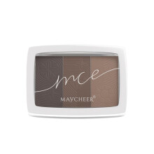 Polvo para cejas, paleta de polvos para cejas de 3 colores, maquillaje de cejas de larga duraci   n, polvo definidor de cejas, relleno de cejas par