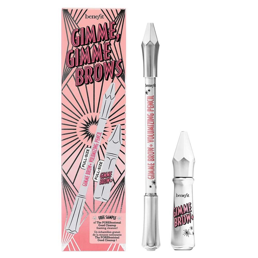 Benefit Gimme Brow Set Includes Full Size Gimme Brow Volumizing Pencil  Gel in Warm Deep Brown