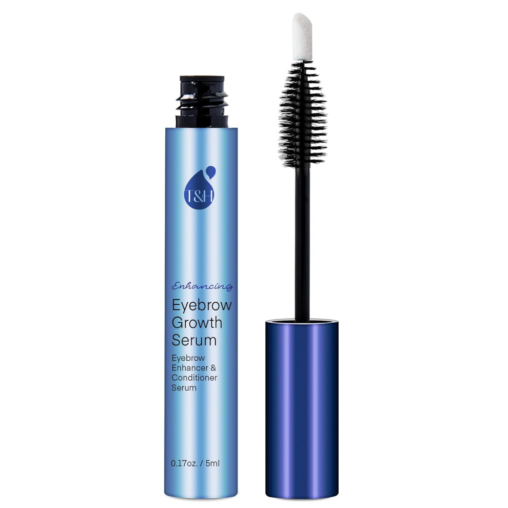 Terez & Honor Eyebrow Growth Serum Natural Eyebrow Serum And Enhancer For Thicker Brows And Grow Bows Faster Longer Fuller 5Ml